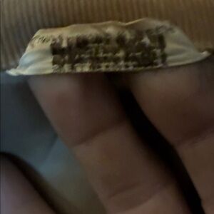 Michaels Navy Label with Red Trim